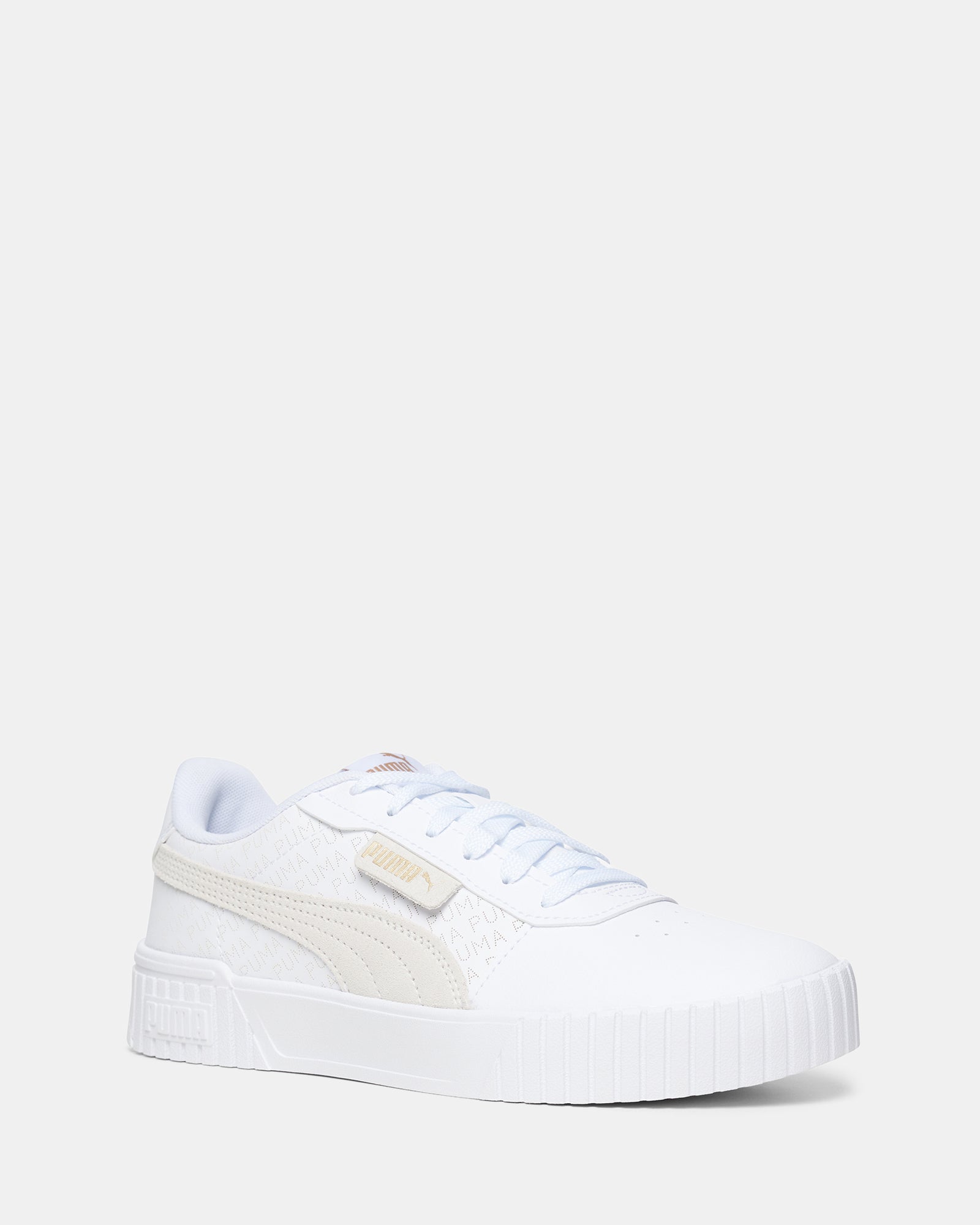 Puma carina white top gold