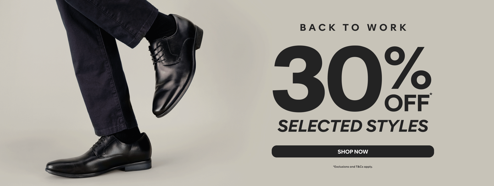 30% off selected back to work styles shop now