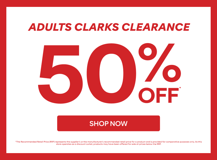 50% off adults clarks clearance shop now