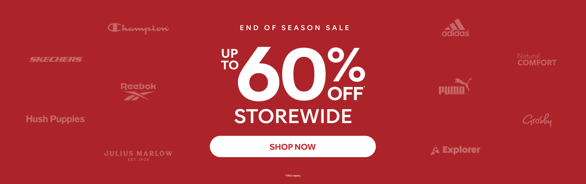 up to 60% off storewide shop now