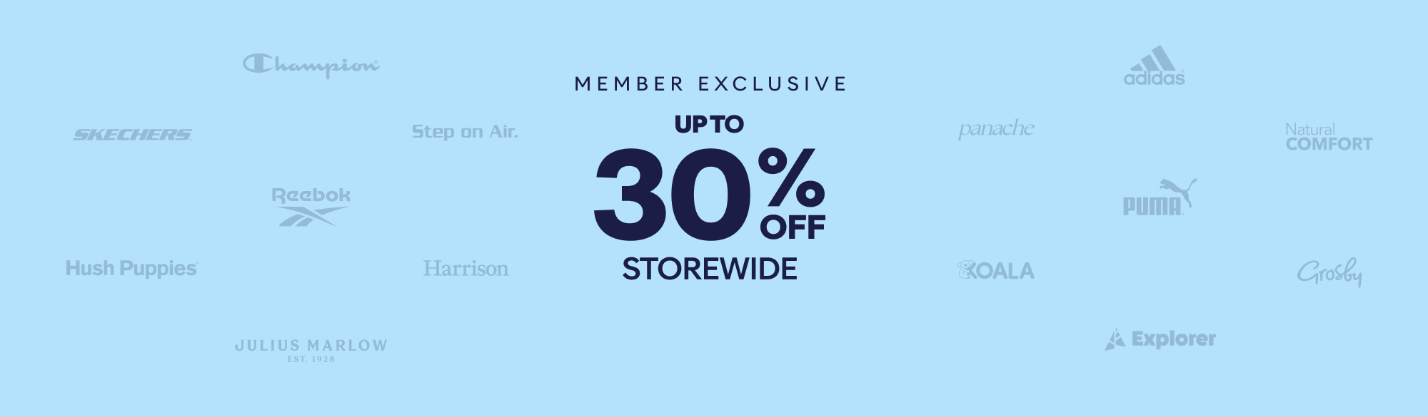 up to 30% off storewide shop now