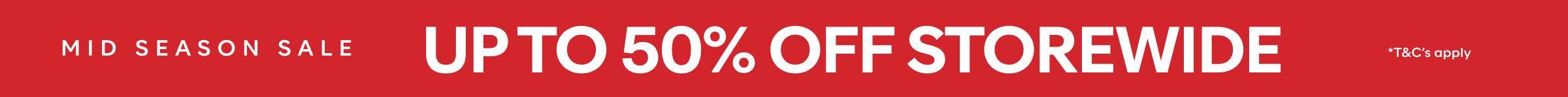 up to 50% off storewide