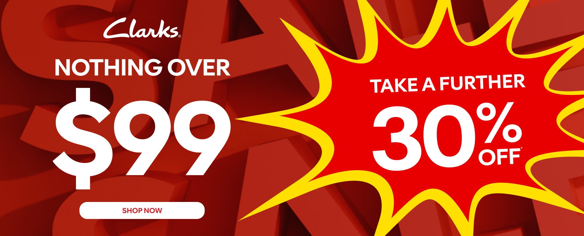 extra 30% off clarks shop now