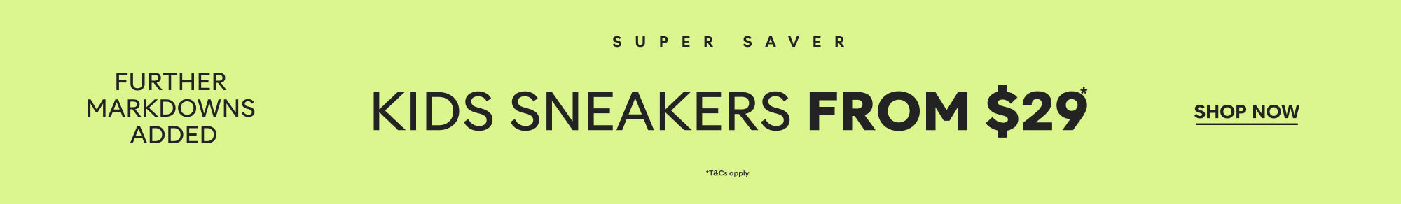 kids sneakers from $29