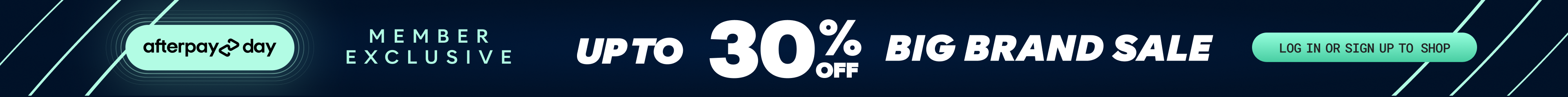 up to 30% off big brand sale shop now log in