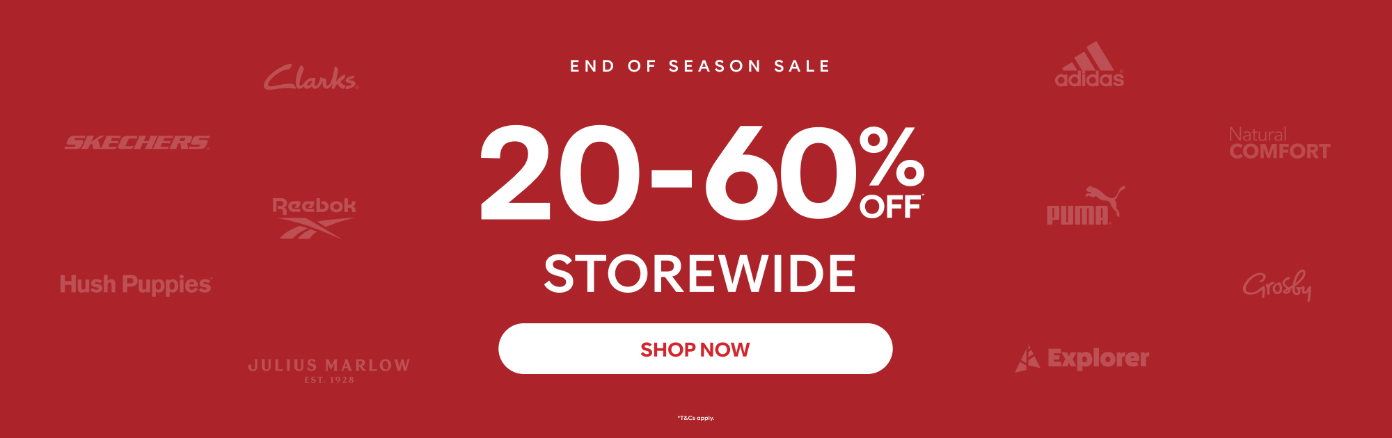 20-60% off storewide