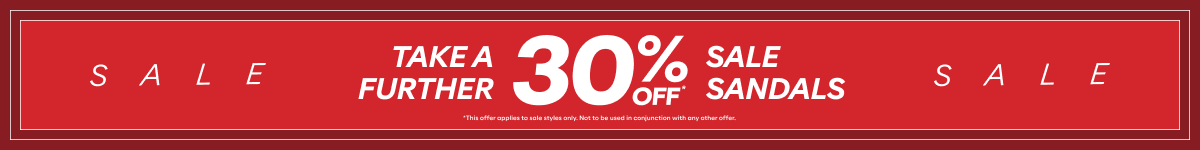 take a further 30% off sale sandals