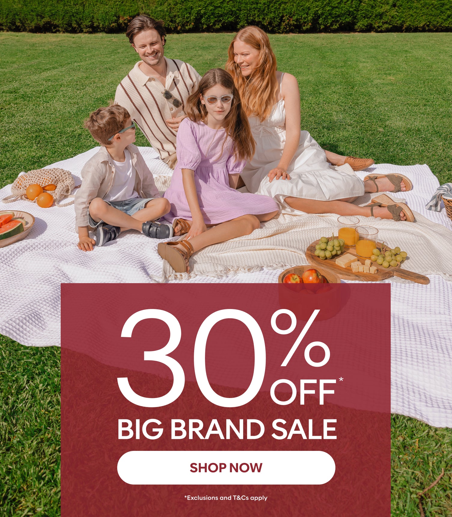 30% off big brand sale shop now