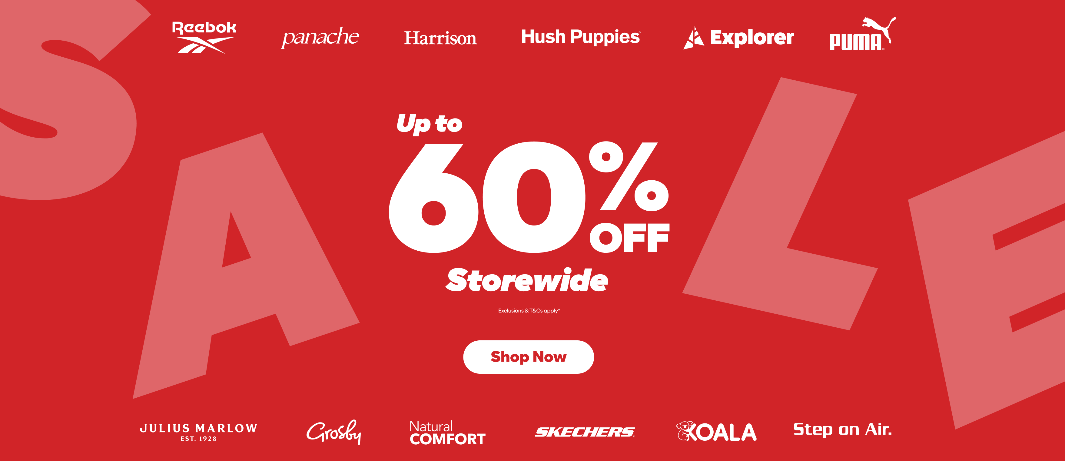 up to 60% off storewide shop now