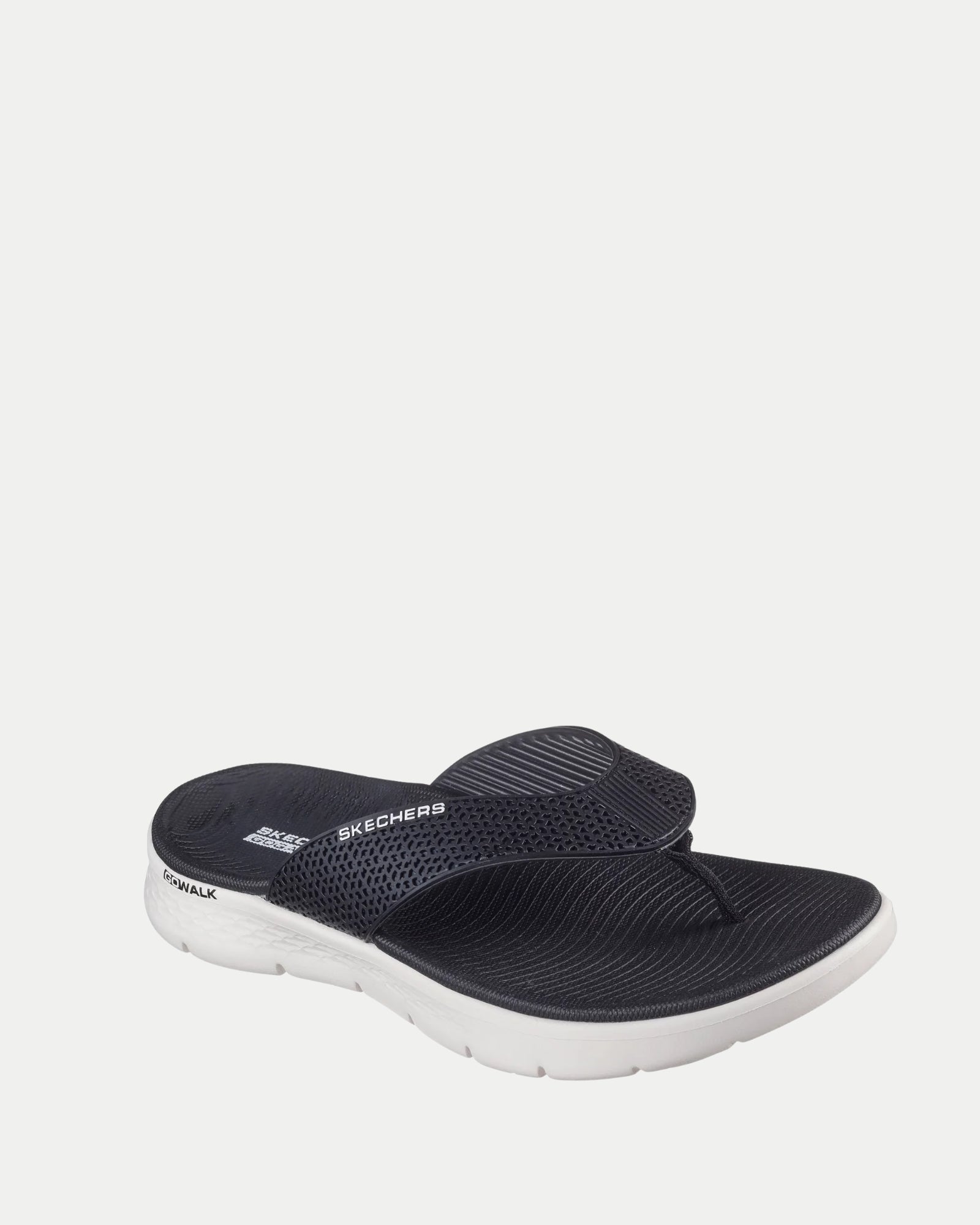Go Walk Flex Sandal-Eve Black/White