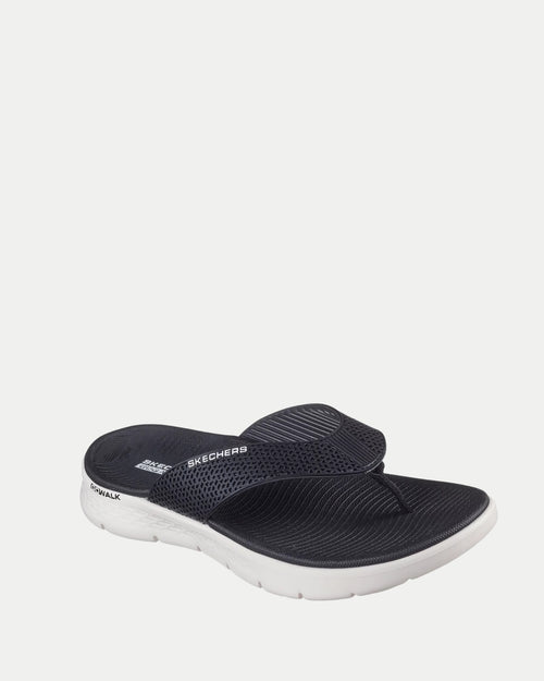 Go Walk Flex Sandal-Eve Black/White
