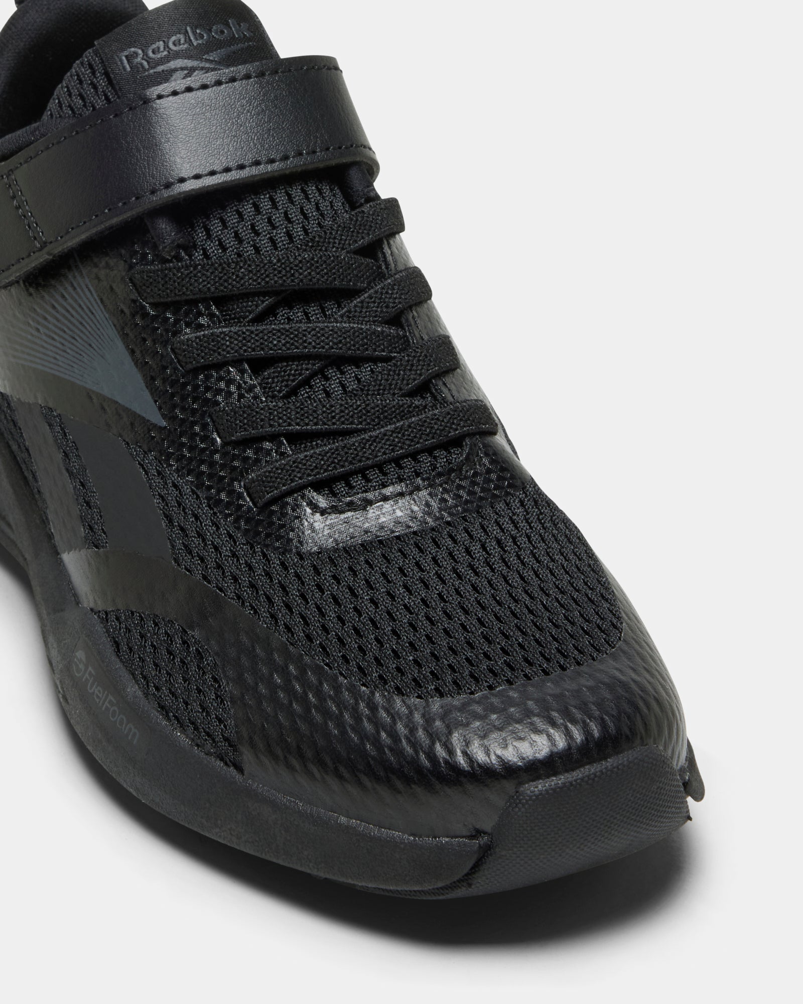 Energen Run Elastic Lace & Top Black/Black/Grey 6