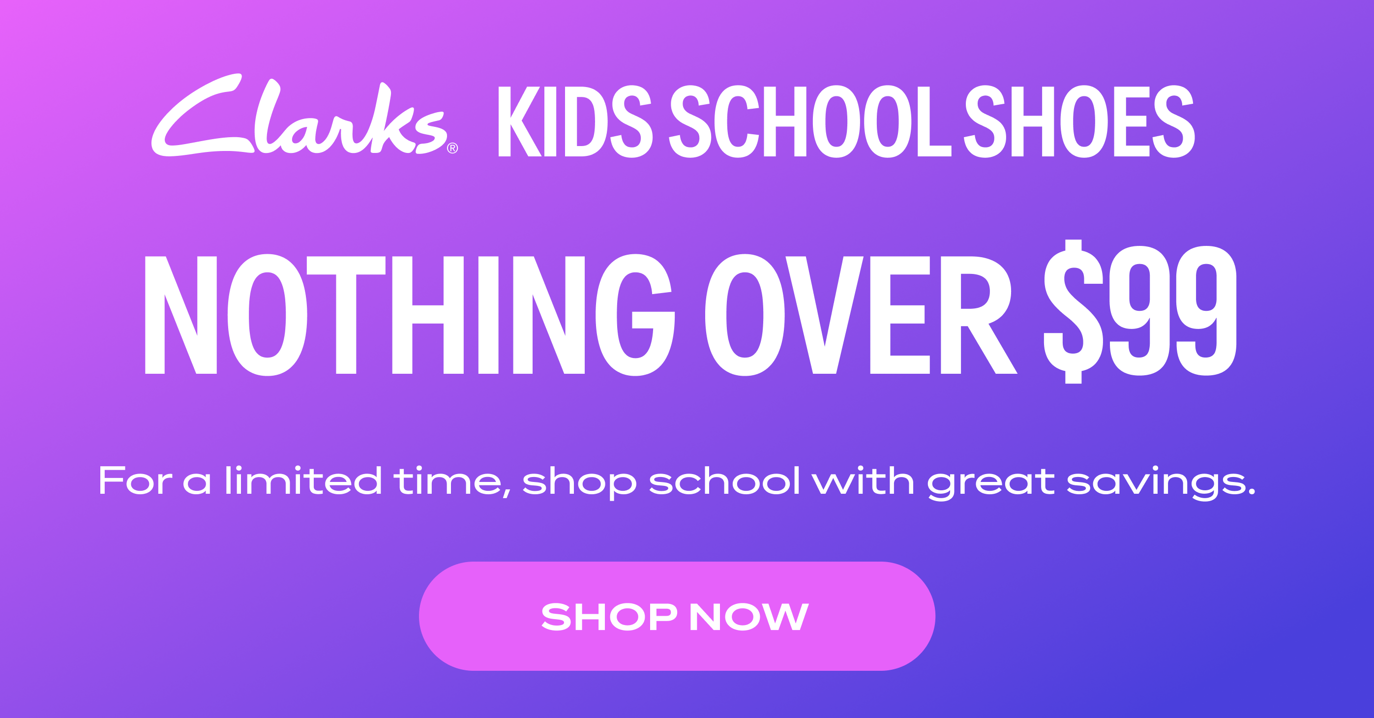 kids nothing over $99 school shoes shop now