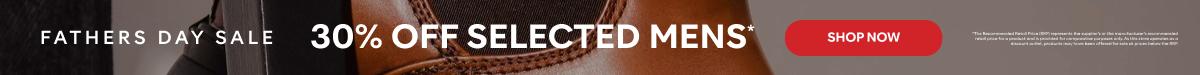 30% off selected mens shop now
