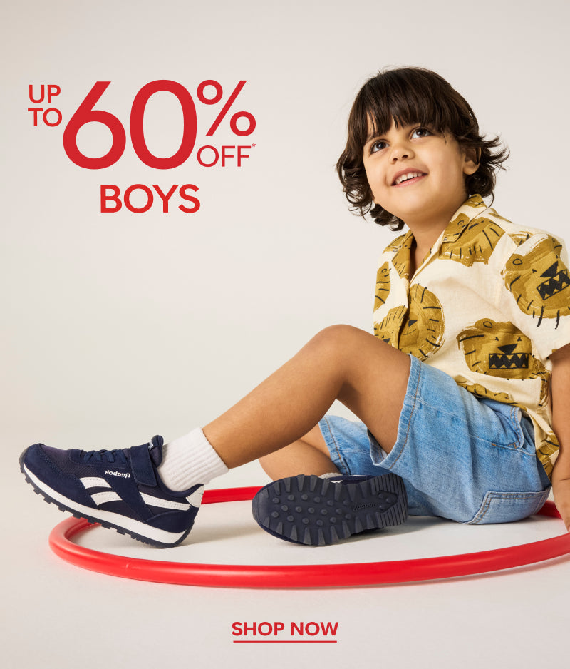 up to 60% off boys