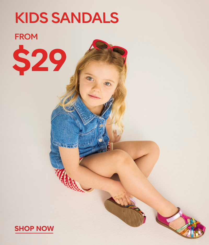 kids sandals from $29