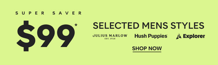 $99 sleected mens super saver shop now